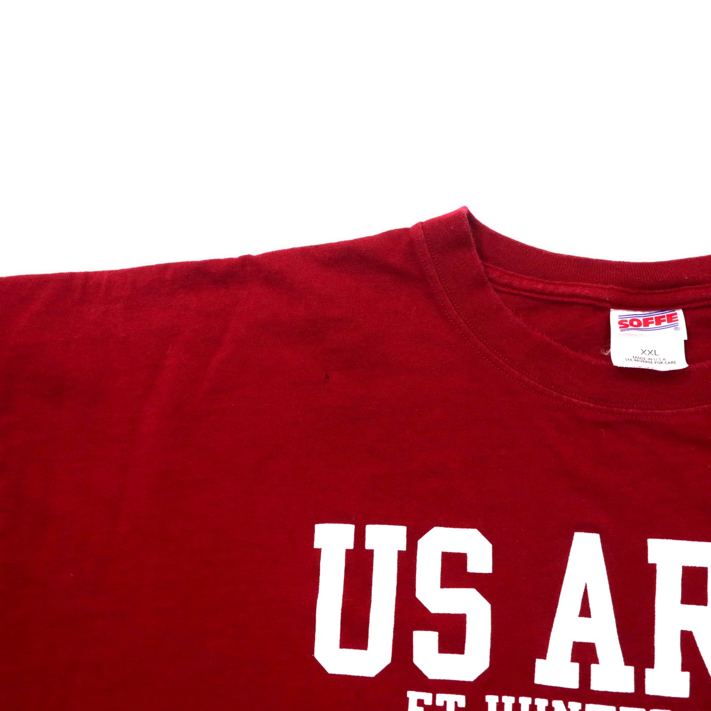 USA製 US ARMY Tシャツ XXL レッド コットン SOFFEボディ ミリタリー ビッグサイズ
