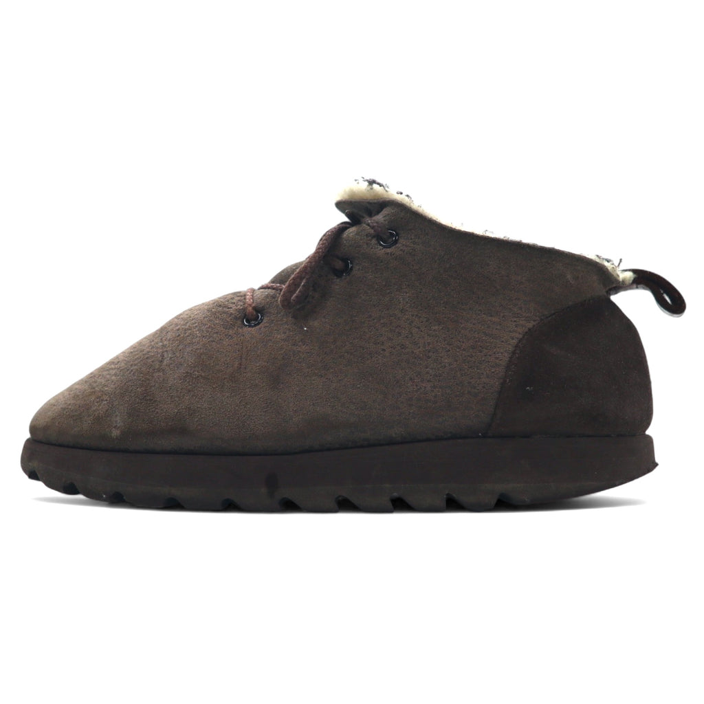 Hender Scheme ムートンレース シューズ 27-27.5cm ブラウン mouton lace 裏ボア レザー