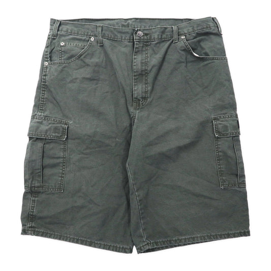 Dickies ダック カーゴショーツ ハーフパンツ 40 カーキ コットン RELAXED FIT ER201SOG