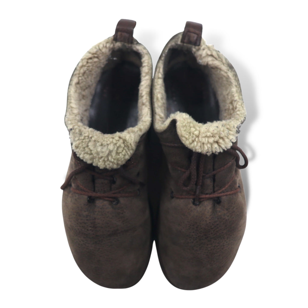 Hender Scheme ムートンレース シューズ 27-27.5cm ブラウン mouton lace 裏ボア レザー