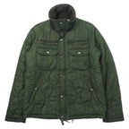日本然リトテ-古着オンライン-AVIREX オニオンキルト パディングジャケット L カーキ ポリエステル 6122090-AVIREX Onion Quilt Padding Jacket L Khaki Polyester 6122090