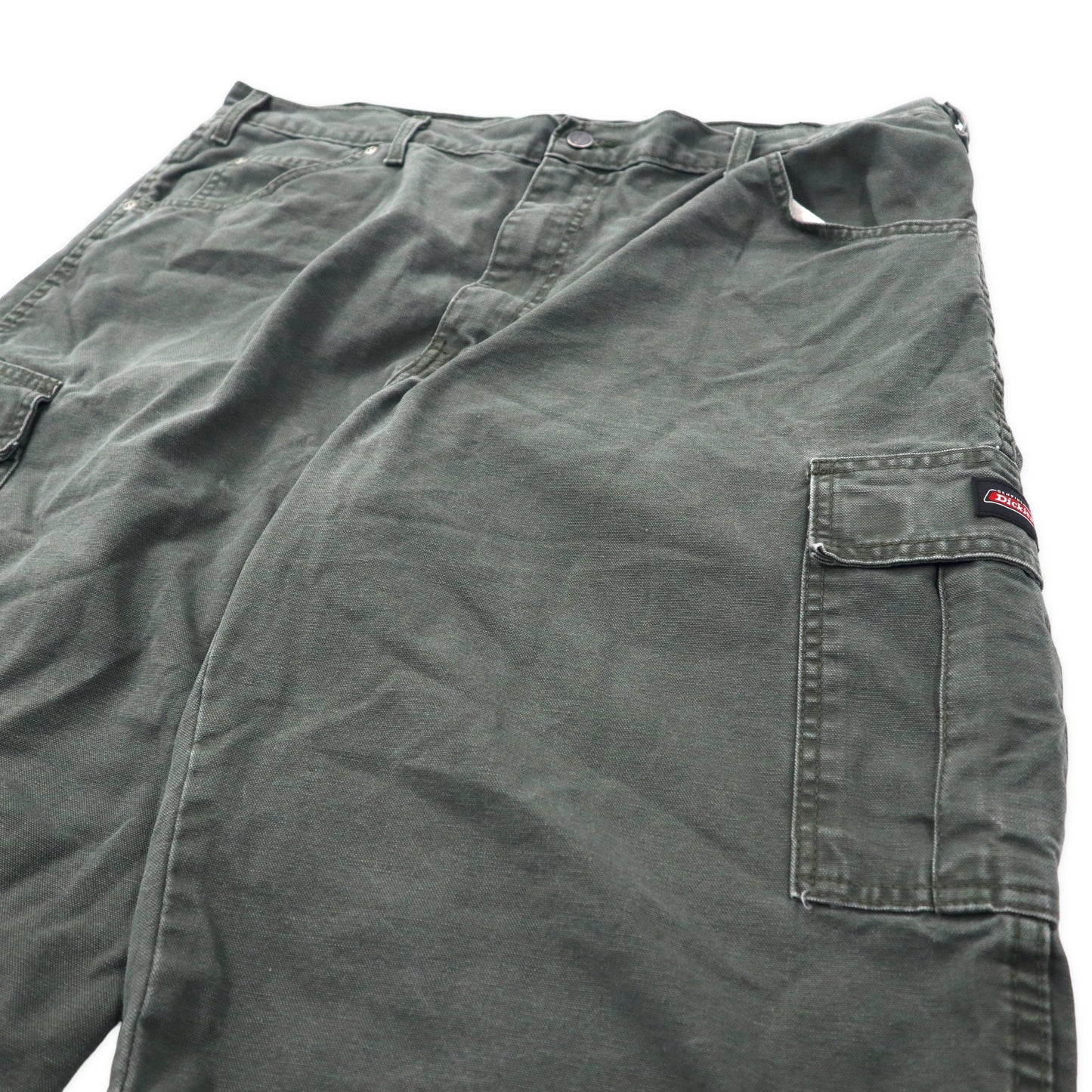 Dickies ダック カーゴショーツ ハーフパンツ 40 カーキ コットン RELAXED FIT ER201SOG