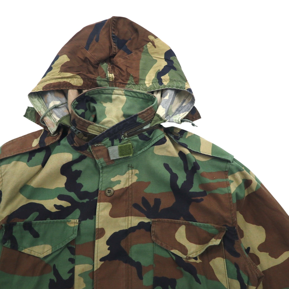 US ARMY 90s M-65 Field Jacket, M, Khaki, Camouflage, Military, 8415-01-099-7835