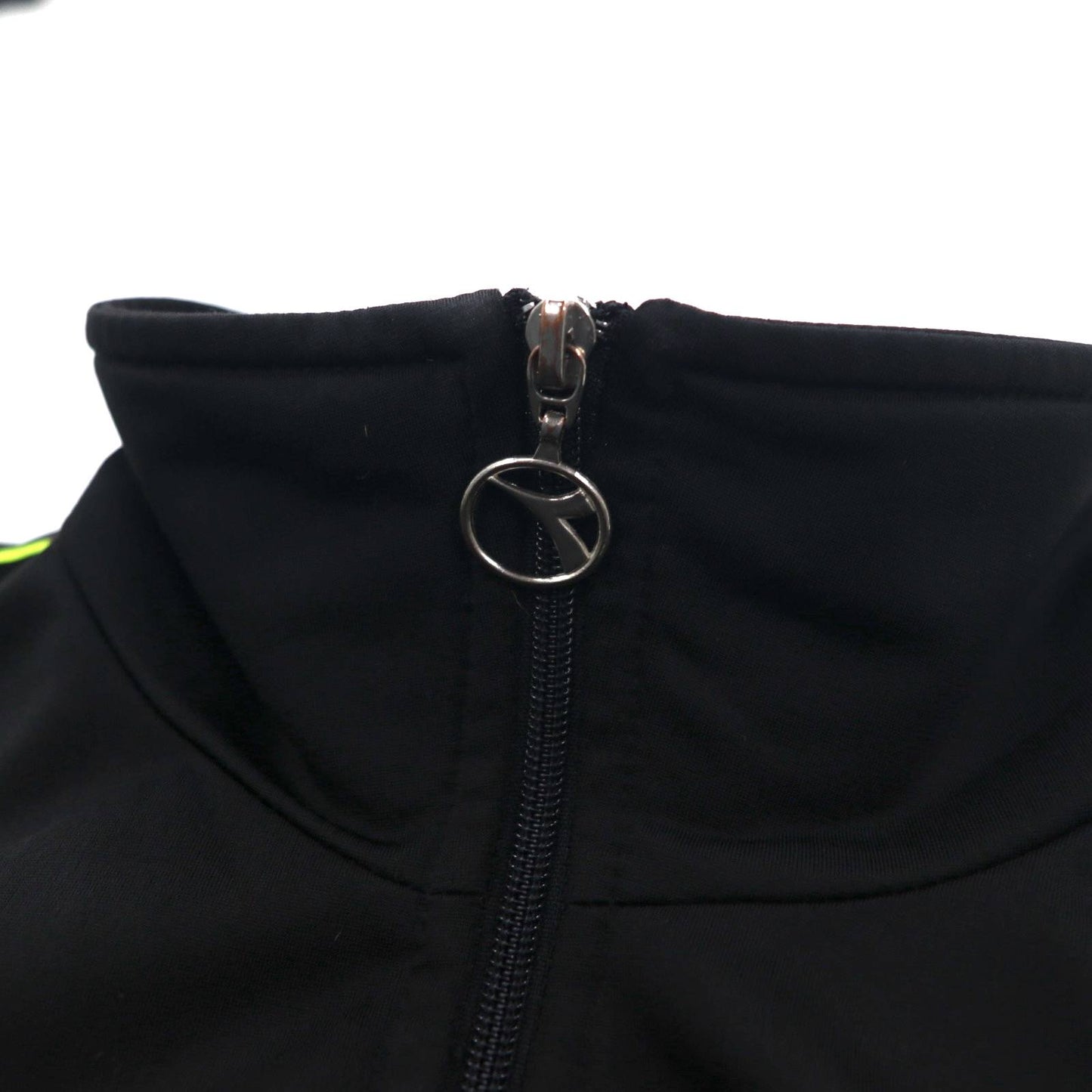 DIADORA 90年代 トラックジャケット ジャージ XL ブラック ロゴ テープ サイドライン