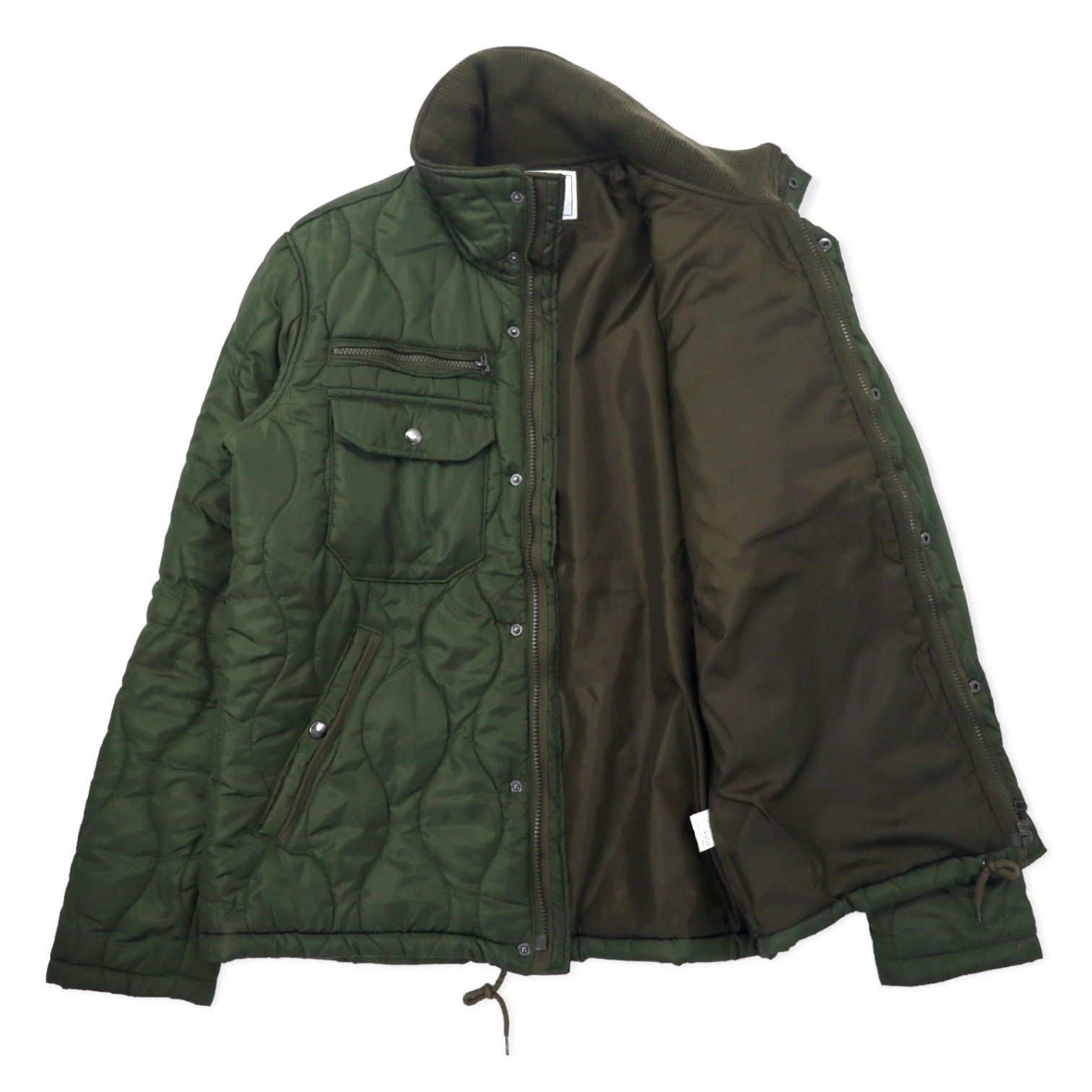 AVIREX Onion Quilted Padding Jacket L Khaki Polyester 6122090