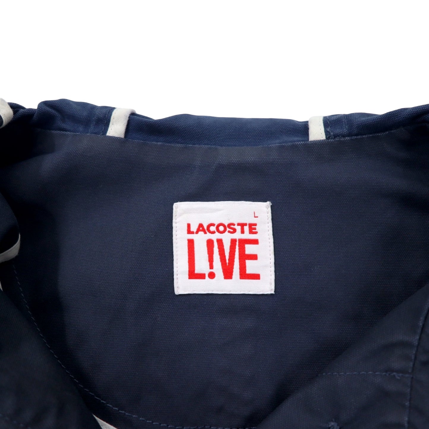 LACOSTE LIVE マウンテンパーカー フーディージャケット L グリーン コットン ポリエステル