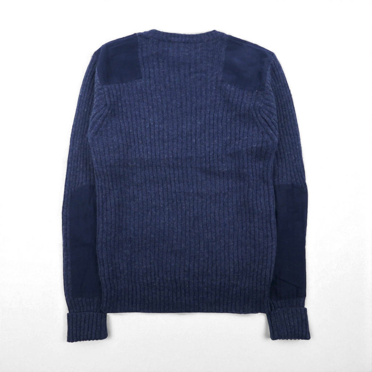 LLBean Commando Merino Wool Knit Sweater, Size M, Navy, 228194
