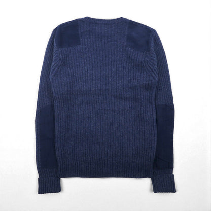 LLBean Commando Merino Wool Knit Sweater, Size M, Navy, 228194