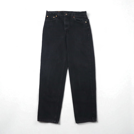 Levi's 90年代 USA製 550 バギー テーパード デニムパンツ ジーンズ L ブラック RELAXED FIT 550-0260