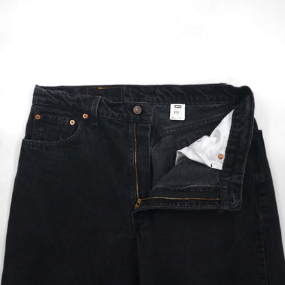 Levi's 90s Made in USA 550 Baggy Tapered Denim Jeans, Size L, Black, Relaxed Fit, 550-0260
