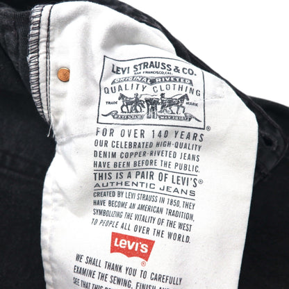 Levi's 90s Made in USA 550 Baggy Tapered Denim Jeans, Size L, Black, Relaxed Fit, 550-0260