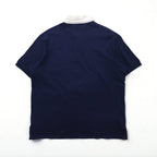Polo by Ralph Lauren 90s Line Design Polo Shirt, Size 3XL, Navy, Pique, Embroidered Emblem Logo