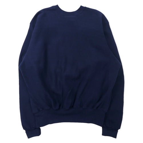 BRINE USA 90's Reverse Weave Sweatshirt XL Navy Cotton Brushed Back LACROSSE Big Size