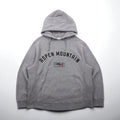 RLX Ralph Lauren Reverse Weave Hoodie, Size L, Gray, Arch Logo, ASPEN MOUNTAIN