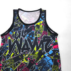 Lil Wayne USA-Made Hip Hop Tank Top, XL, Black Cotton, All-Over Print