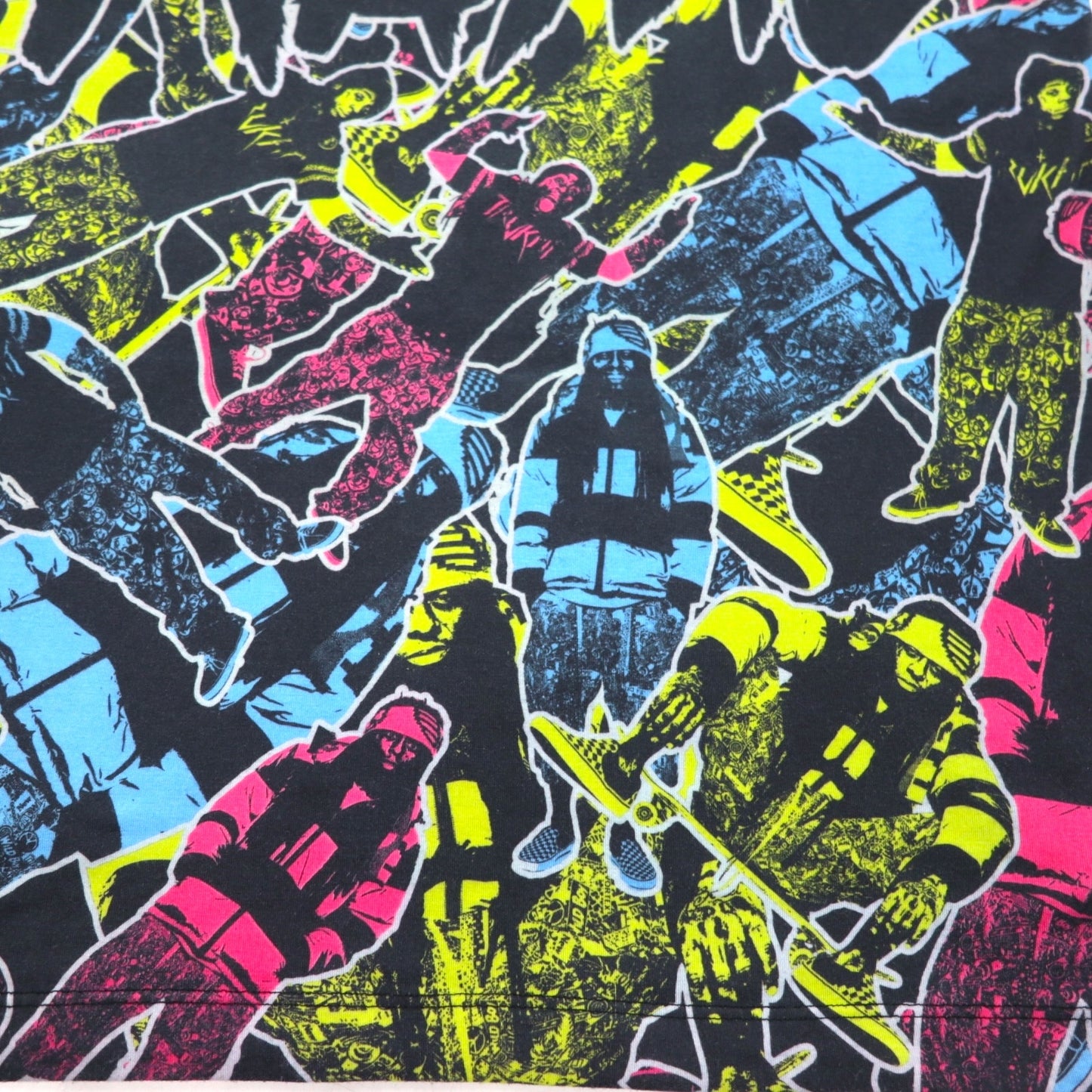 Lil Wayne リルウェイン USA製 ヒップホップ タンクトップ XL ブラック コットン 総柄