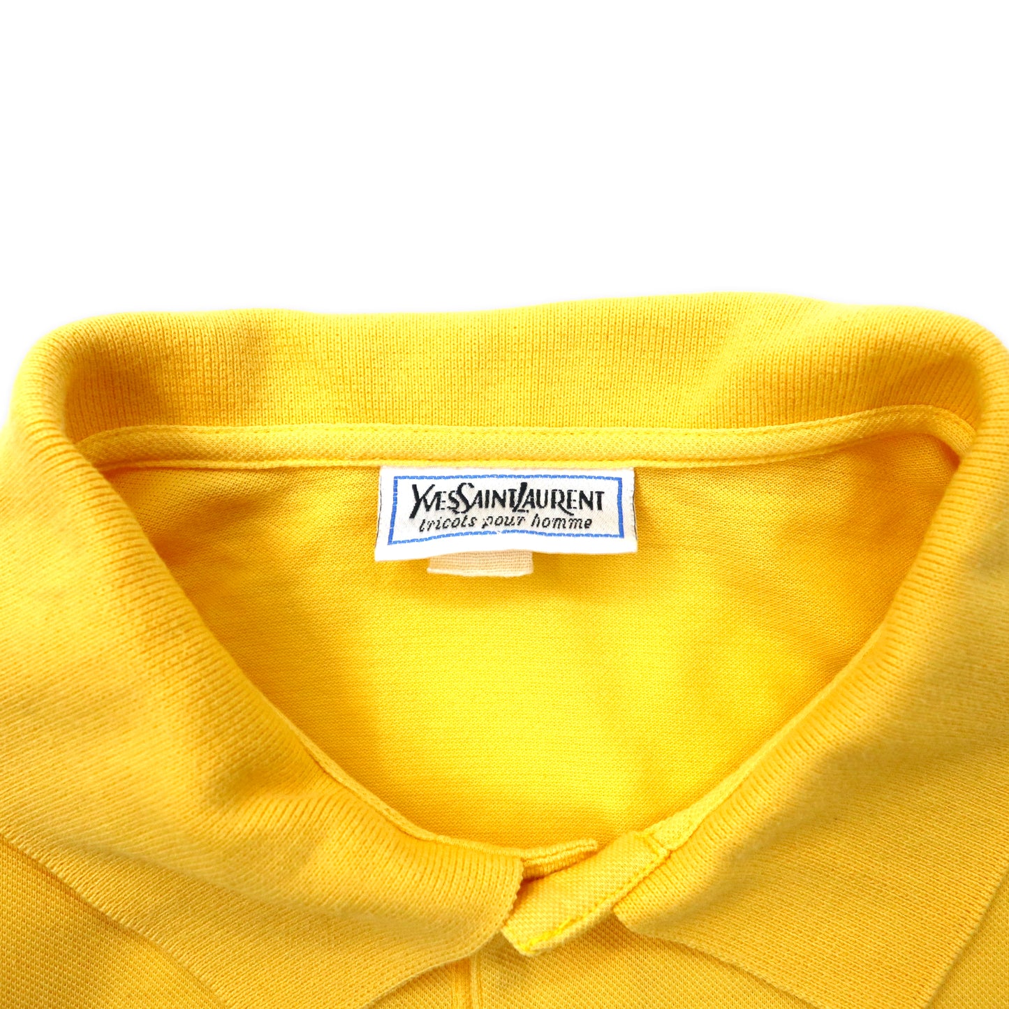 YVES SAINT LAURENT Italian Made Vintage YSL logo embroidery polo