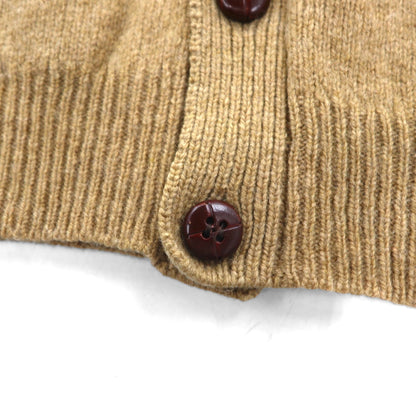 Alan Paine Made in England Knit Cardigan, Size L, Beige, Wool, Sierra, GIJON Exclusive, Pure New Wool