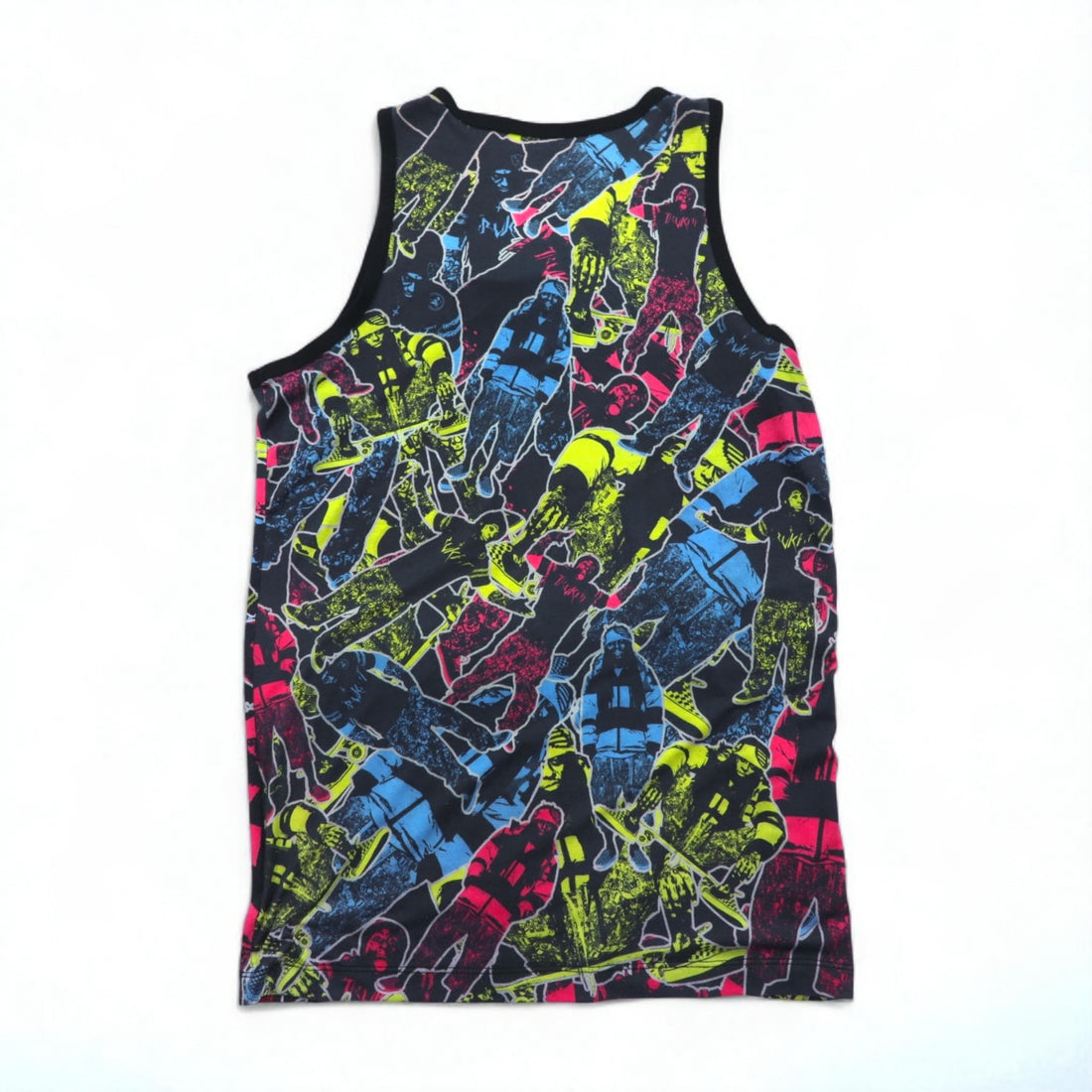 Lil Wayne USA-Made Hip Hop Tank Top, XL, Black Cotton, All-Over Print