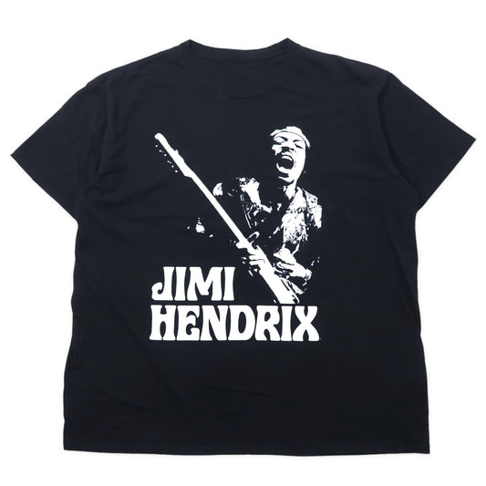 日本然リトテ-古着オンライン-JIMI HENDRIX ジミ ヘンドリックス バンドTシャツ 2XL ブラック コットン パキ綿 パキスタン製 ビッグサイズ-