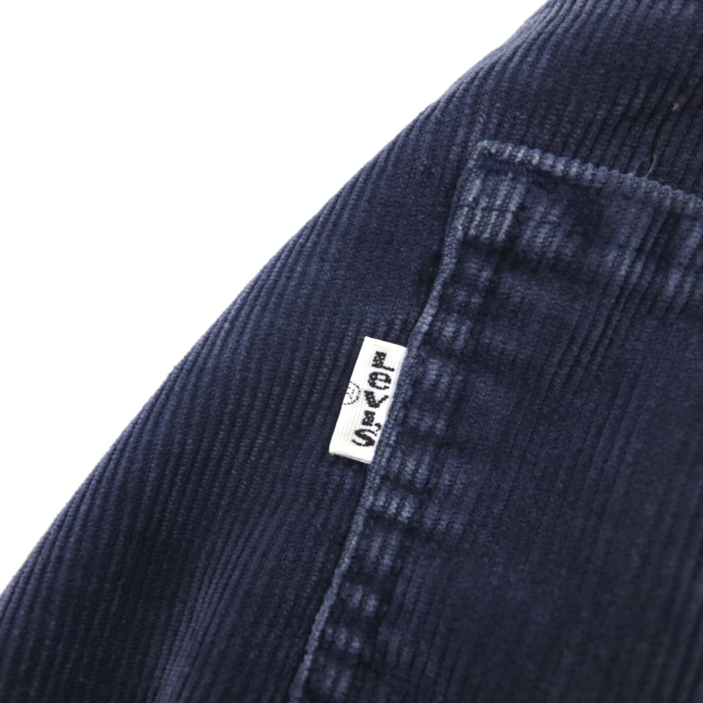 Levi's 1980s USA Made 517 Bootcut Corduroy Chino Pants, Size L, Navy, 1517 42TALON Button Back, 513 White Tab