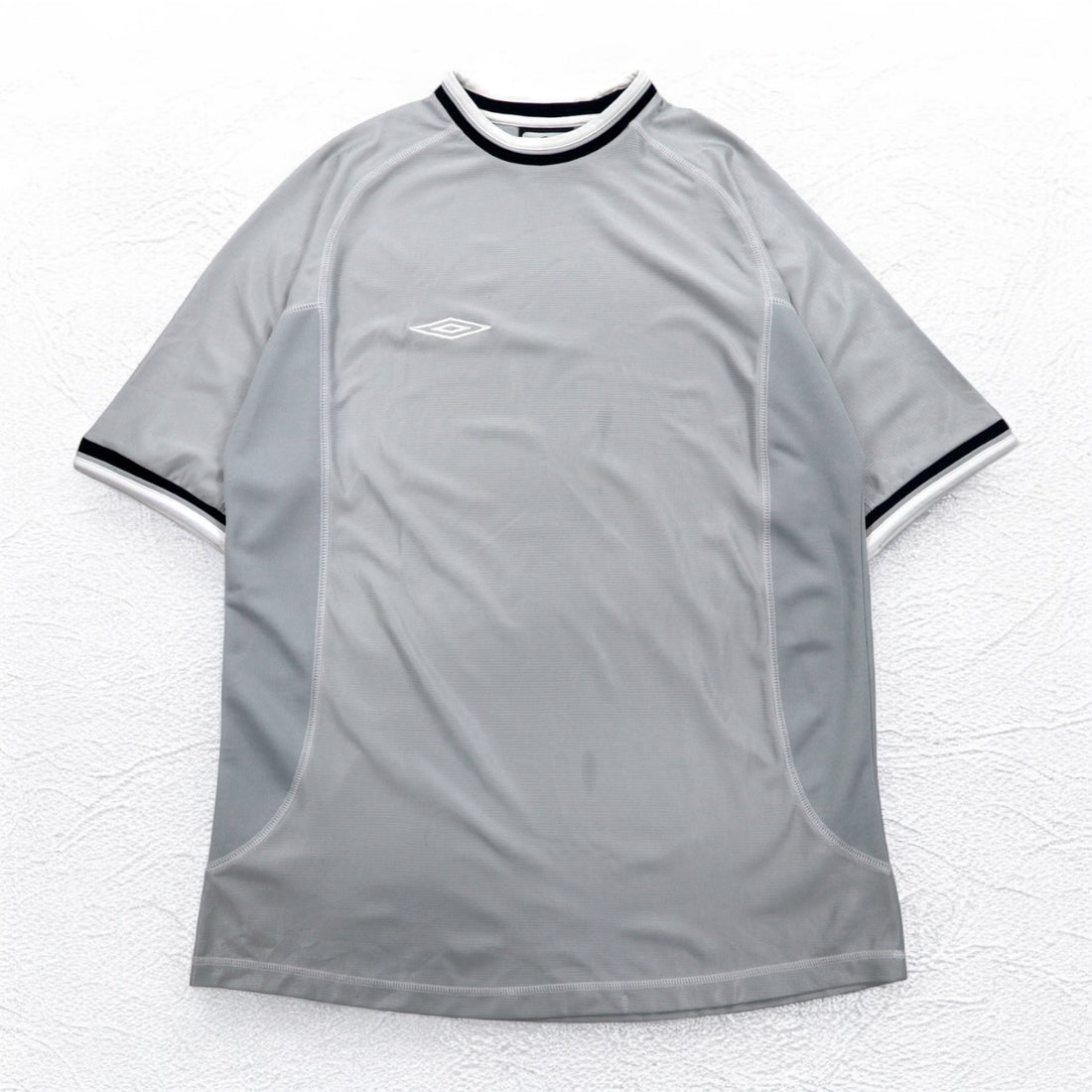 UMBRO 00年代 サッカー ゲームシャツ Tシャツ XL グレー ポリエステル ワンポイントロゴ