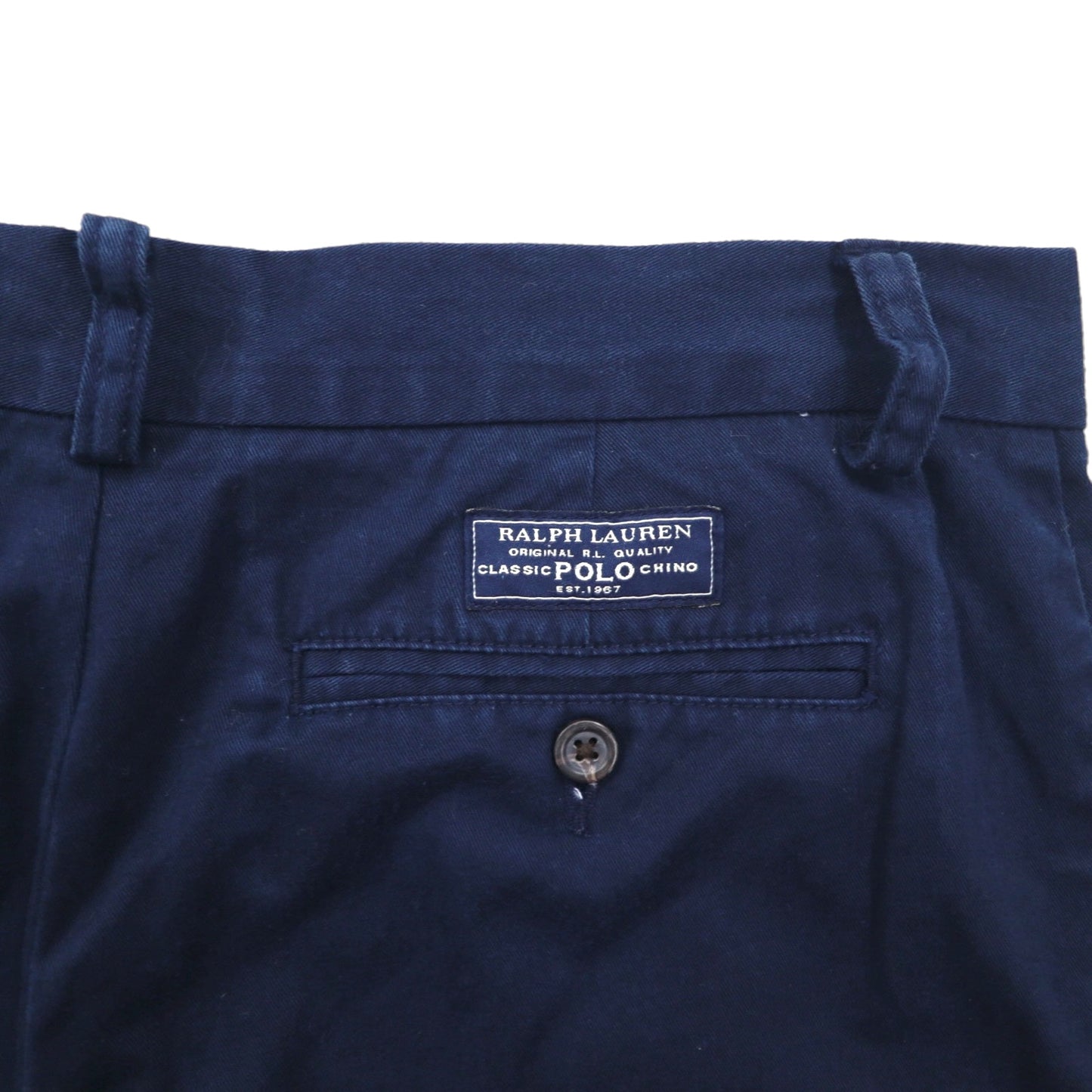 Polo by Ralph Lauren 90年代 ポロチノ ショートパンツ ハーフパンツ M ネイビー コットン