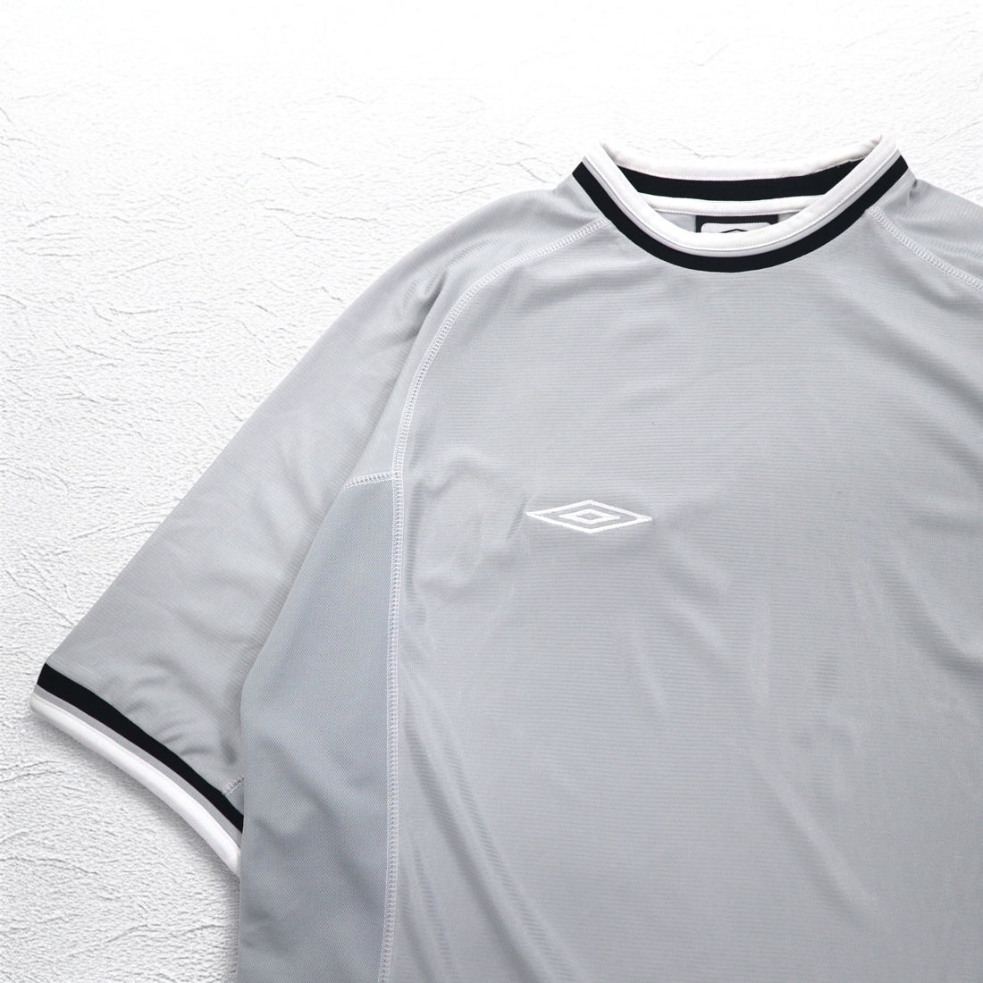 UMBRO 00年代 サッカー ゲームシャツ Tシャツ XL グレー ポリエステル ワンポイントロゴ