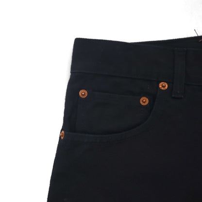 Levi's 90s 501 Straight Denim Jeans, Size L, Black Denim, Unused, Deadstock