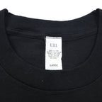 Warner Bros. 80年代 USA製 DAFFY DUCK シングルステッチ Tシャツ L ブラック キャラクタープリント