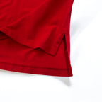 Polo by Ralph Lauren 90s Long Sleeve Polo Shirt L Red Pima Cotton Piqué Small Pony Embroidery Made in Peru
