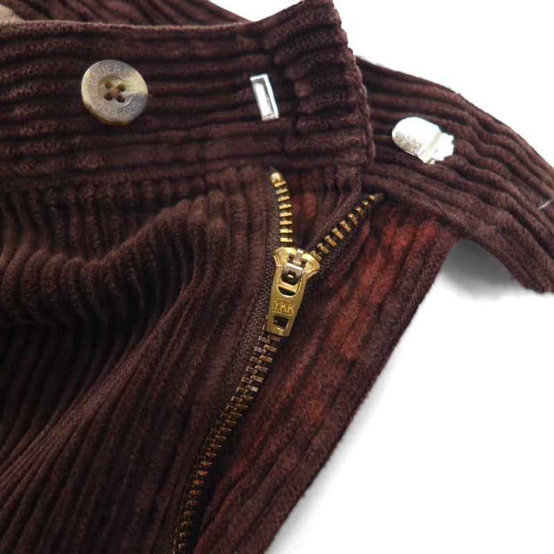 Eddie Bauer 90s Two-Puck Wide Corduroy Pants, Size XL, Brown, Thick Rib, Double Cuffs