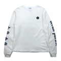 ocean pacific ロングスリーブ Tシャツ M ホワイト コットン 袖プリント