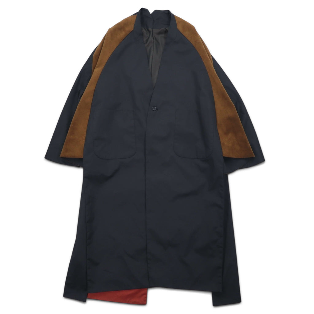 Ka na ta 2 sleeve coat poncho FREE black polyester ALL for doby made in Japan