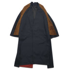 Ka na ta 2 sleeve coat poncho FREE black polyester ALL for doby made in Japan