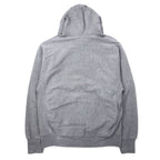 90s STEVE AND BARRY'S Reverse Weave Pullover Hoodie, Medium, Gray, Cotton, College, Indiana Arch Logo