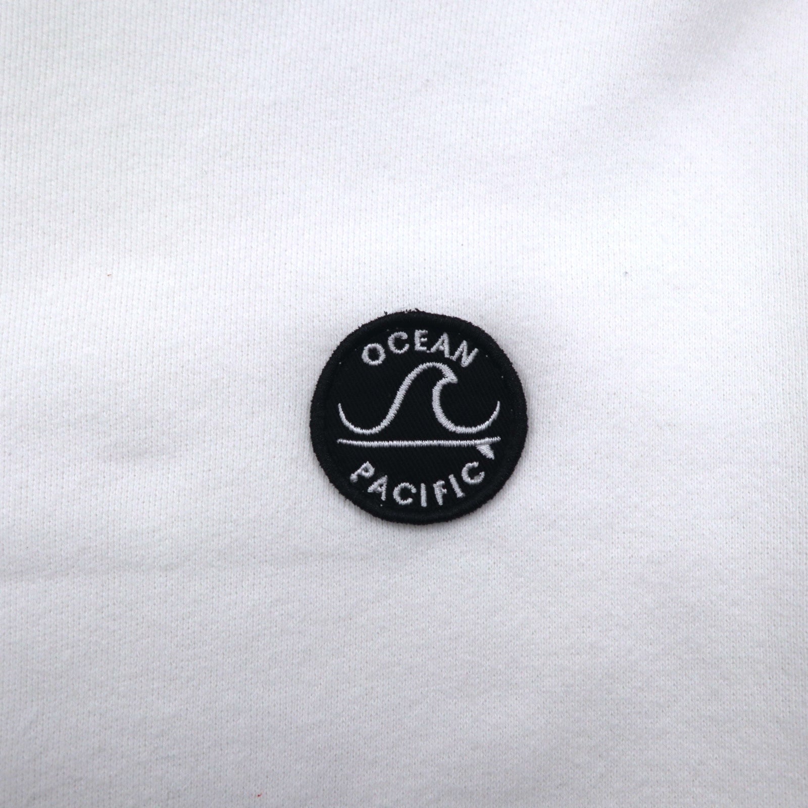 ocean pacific ロングスリーブ Tシャツ M ホワイト コットン 袖プリント