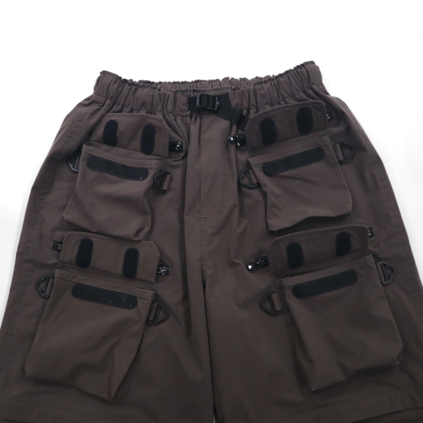 SOUTH 2 WEST 8 Multi-Pocket Belted 2-Way Pant, Poly Ripstop, Size S, Gray, 2022SS KP793