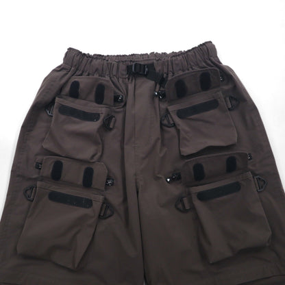 SOUTH 2 WEST 8 Multi-Pocket Belted 2-Way Pant, Poly Ripstop, Size S, Gray, 2022SS KP793