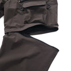 SOUTH 2 WEST 8 Multi-Pocket Belted 2-Way Pant, Poly Ripstop, Size S, Gray, 2022SS KP793