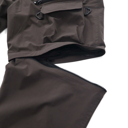 SOUTH 2 WEST 8 Multi-Pocket Belted 2-Way Pant, Poly Ripstop, Size S, Gray, 2022SS KP793