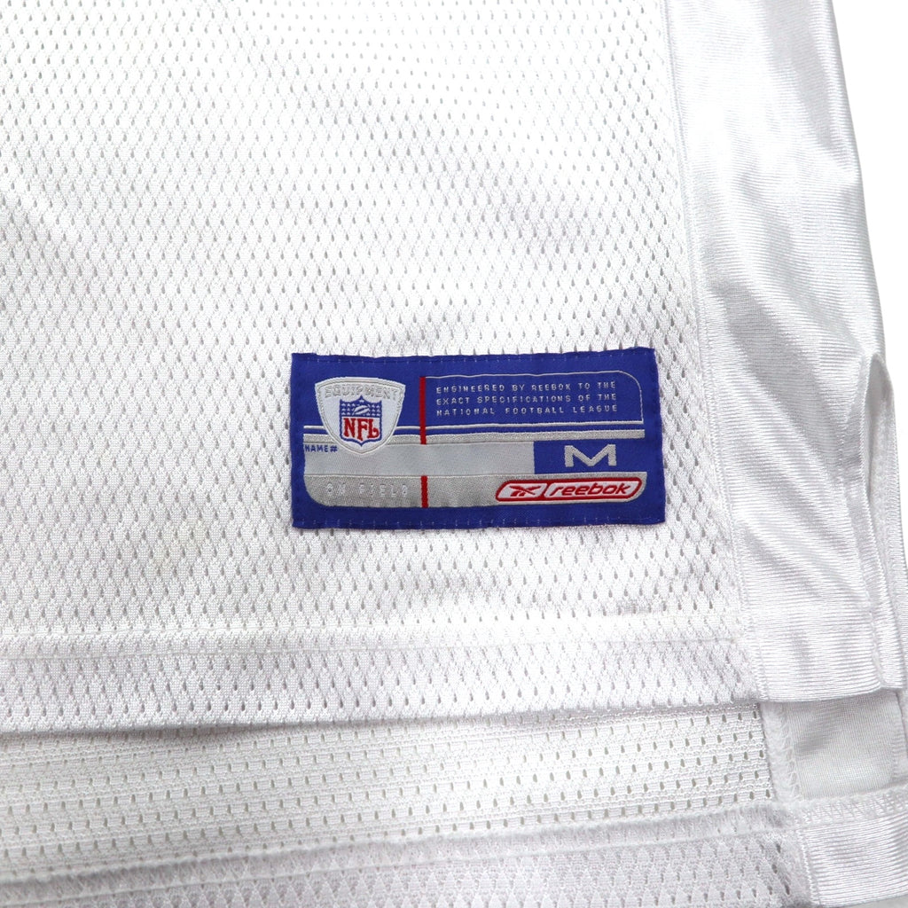 reebok ゲームシャツ M ホワイト ポリエステル メッシュ ナンバリング NFL Washington Redskins フットボール ユニフォーム