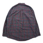 CHAPS RALPH LAUREN 90年代 ボタンダウンシャツ L グレー チェック コットン ビッグサイズ