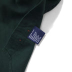 CHAPS RALPH LAUREN 90s Button-down Shirt, L, Green, Cotton, Embroidered Logo, Made in Guatemala