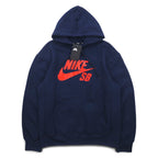 NIKE SB Icon Pullover Essential Hoodie S Navy Icon Hoody AJ9733-451 Made in Pakistan