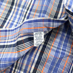 Ralph Lauren Button Down Shirt XL Blue Check TWO-PLY COTTON Small Pony Embroidery