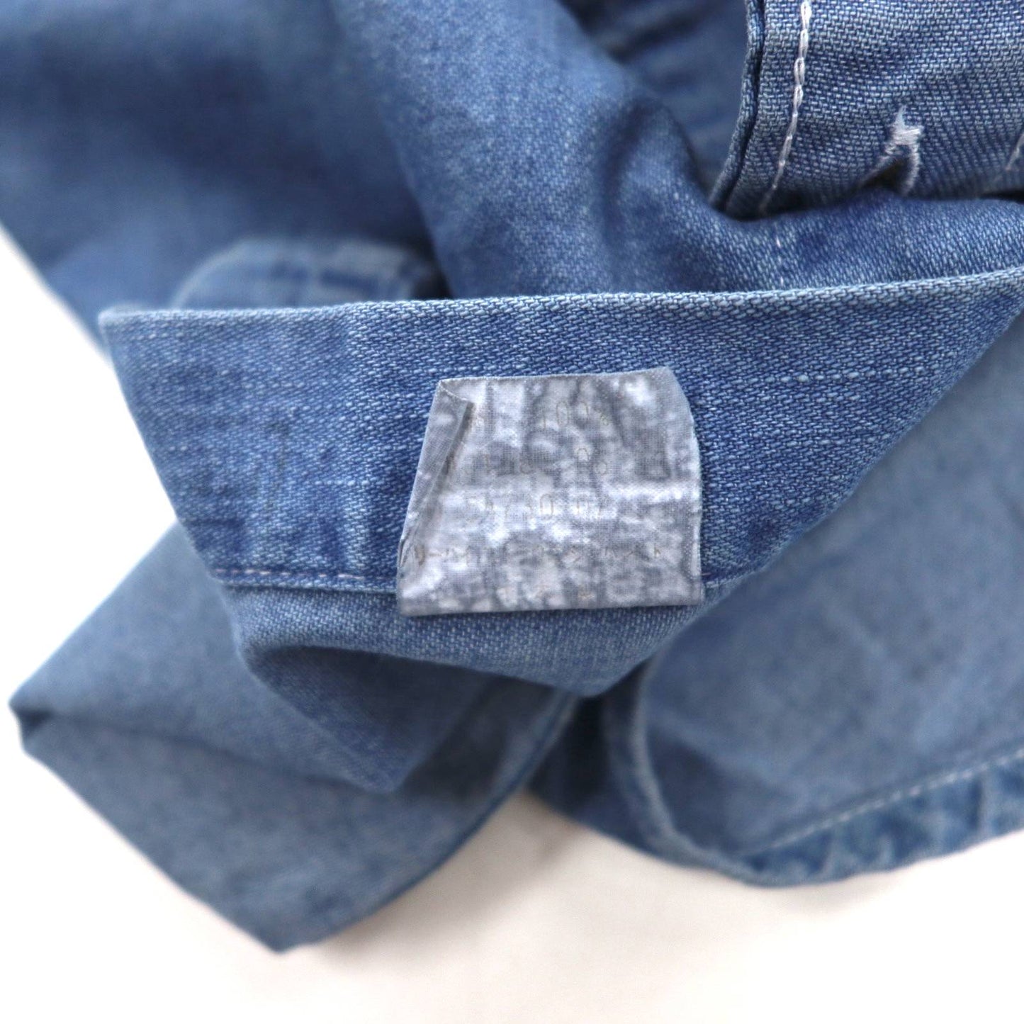 Levi's 90s Denim Work Shirt, L, Indigo, Blue, Cotton, Chest Pocket, Made in Japan
