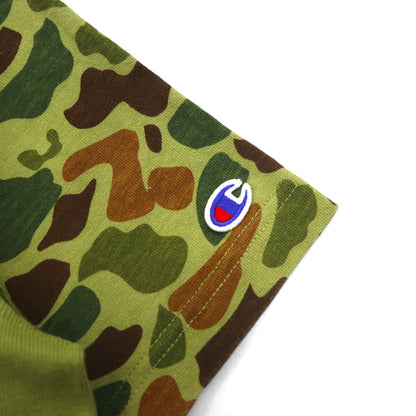 Champion リバースウィーブ REVERSE WEAVE Tシャツ L カーキ カモフラ コットン SANDIEGO アーチロゴ