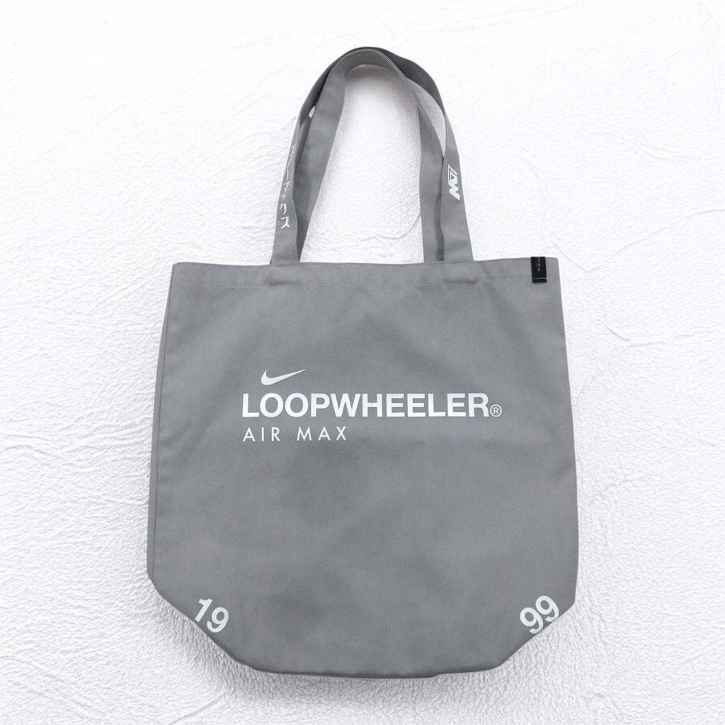 LOOPWHEELER x NIKE Canvas Tote Bag AIR MAX Grey