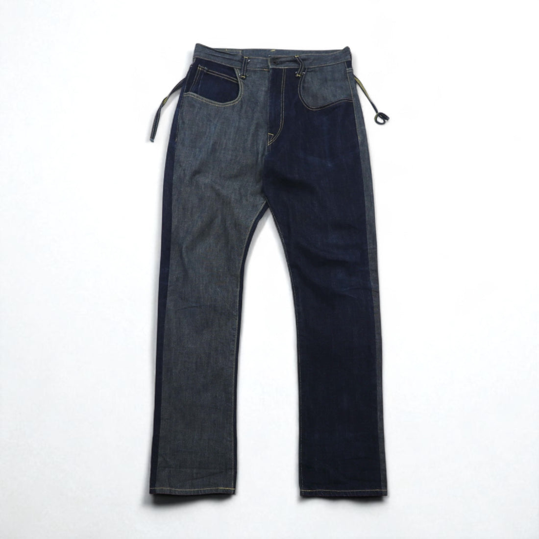 KAPITAL MOTTAINAI Denim Pants, Size M, Two-Tone, Milk Carton Label, EK-682